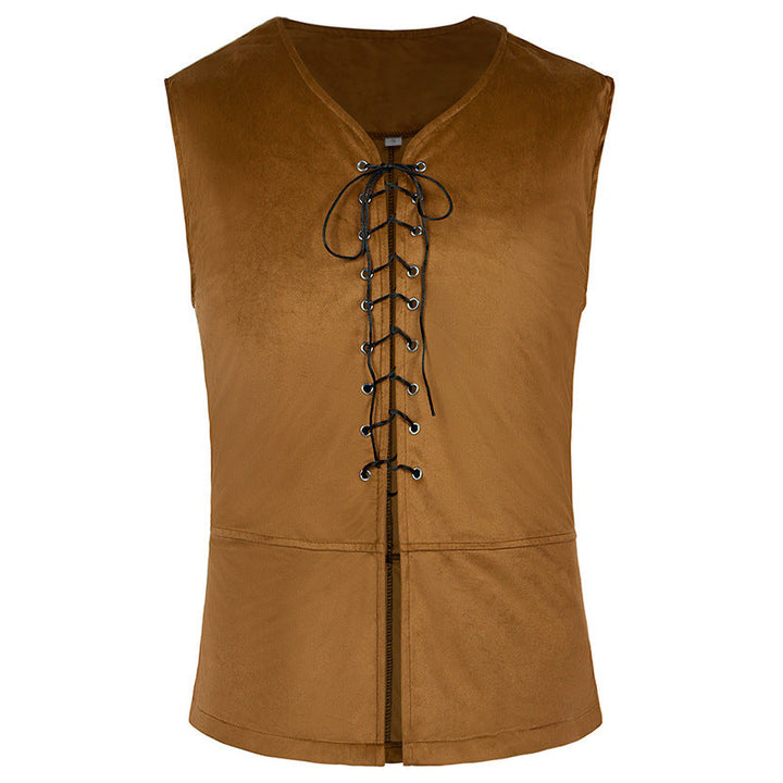 Damen historische Spitzenbluse mit markanten Schnürdetails – Élovi
