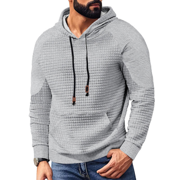 Herren Kapuzenpullover mit strukturierter Oberfläche und praktischen Taschen Echoarchiv