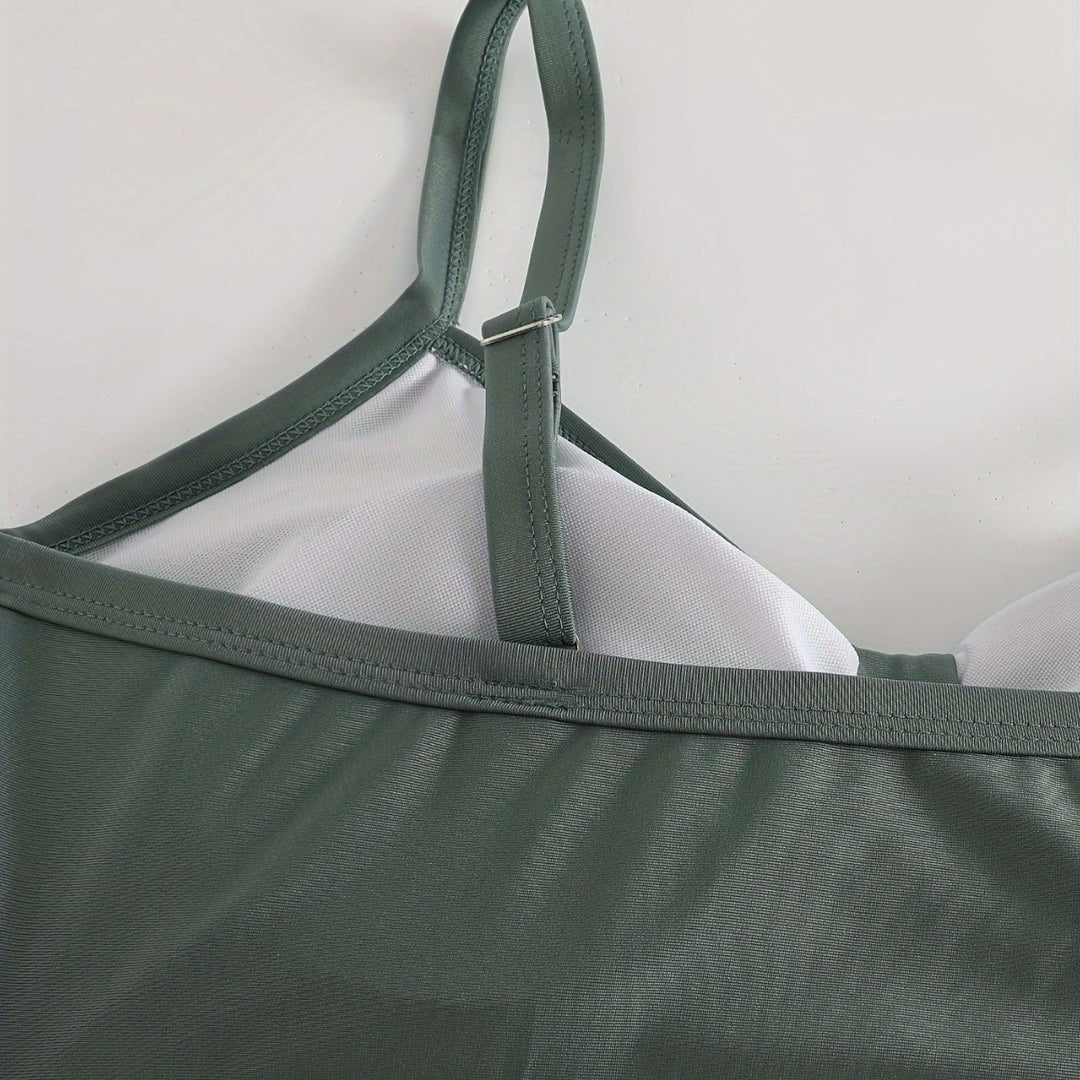Damen Sportliches Bikini-Set mit innovativem Rüschendesign Echo Archiv