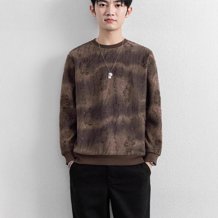 Herren Urbaner Sweatshirt mit funkelndem Design Echoarchiv