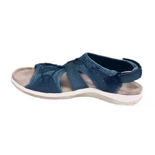 Damen Sportive Komfort-Sandalette mit gepolstertem Fußbett und Klett-Fersenriemen – Sorelia
