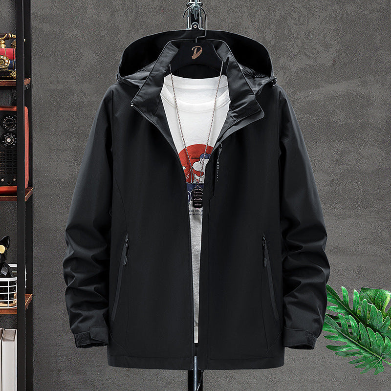 Herren Leichte Softshell-Outdoorjacke mit Kapuze, wind- und wasserabweisender Oberfläche Echo Archiv