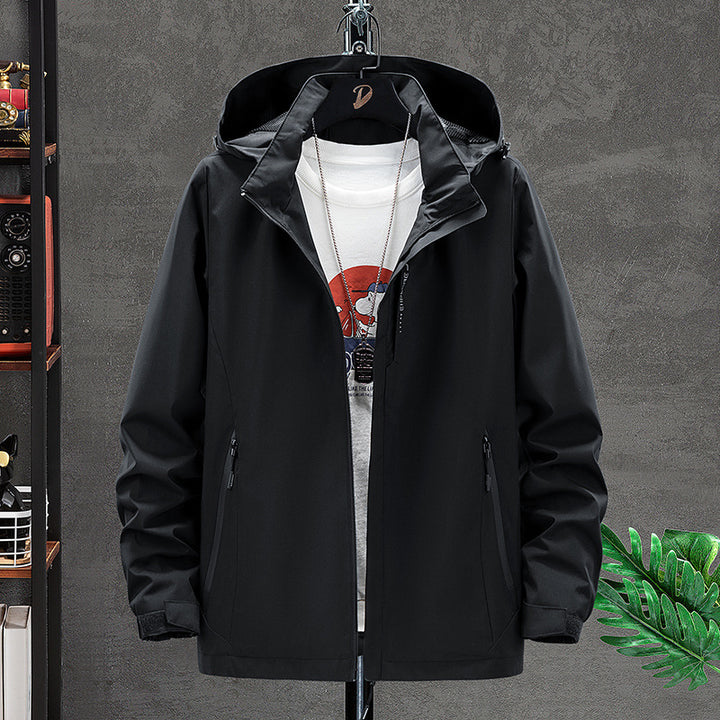 Herren Leichte Softshell-Outdoorjacke mit Kapuze, wind- und wasserabweisender Oberfläche Echo Archiv