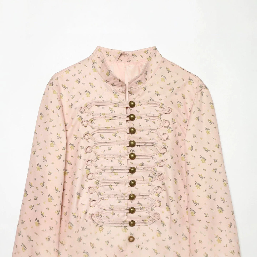 Damen Kurzjacke mit Mandarinkragen und dekorativen Knebelverschlüssen Echo Archiv