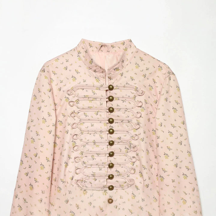 Damen Kurzjacke mit Mandarinkragen und dekorativen Knebelverschlüssen Echo Archiv