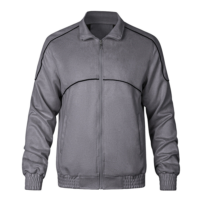 Herren stilvolle Übergangsjacke mit elastischen Bündchen Echoarchiv