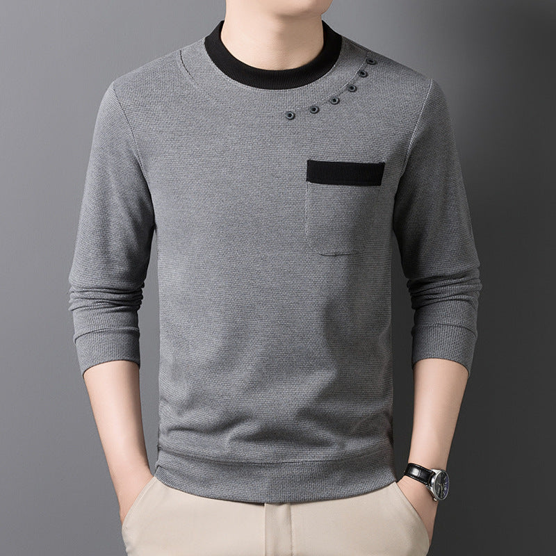 Herren modisches Sweatshirt mit einzigartigen Detailakzenten und praktischer Brusttasche Echoarchiv