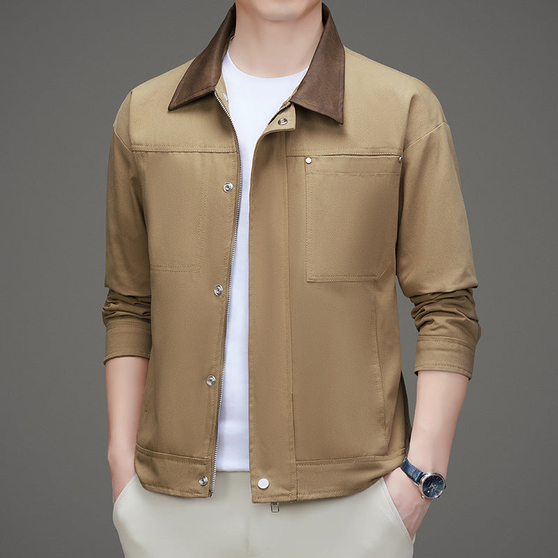 Herren Freizeitjacke im minimalistischen Design mit praktischen Taschen Echoarchiv