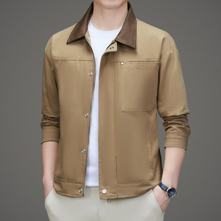 Herren Freizeitjacke im minimalistischen Design mit praktischen Taschen Echoarchiv