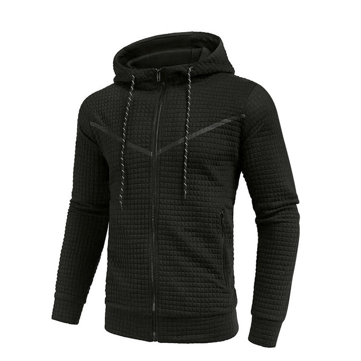 Herren stylische Jacke mit strukturiertem Design und praktischem Reißverschluss Echoarchiv