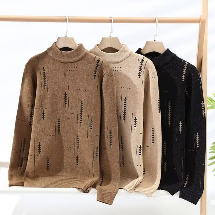 Damen Modischer Strickpullover mit floraler Applikation Echoarchiv