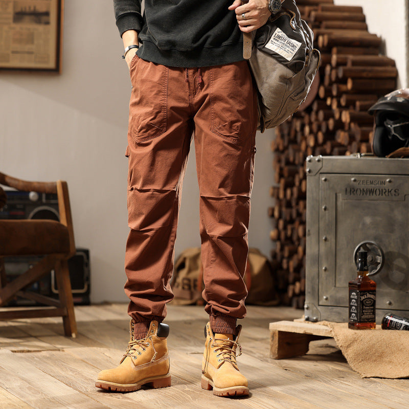 Herren Outdoor-Arbeitshose im Joggerstil mit elastischem Komfortbund, aufgesetzten Rundtaschen und Knöchelreißverschluss Echo Archiv