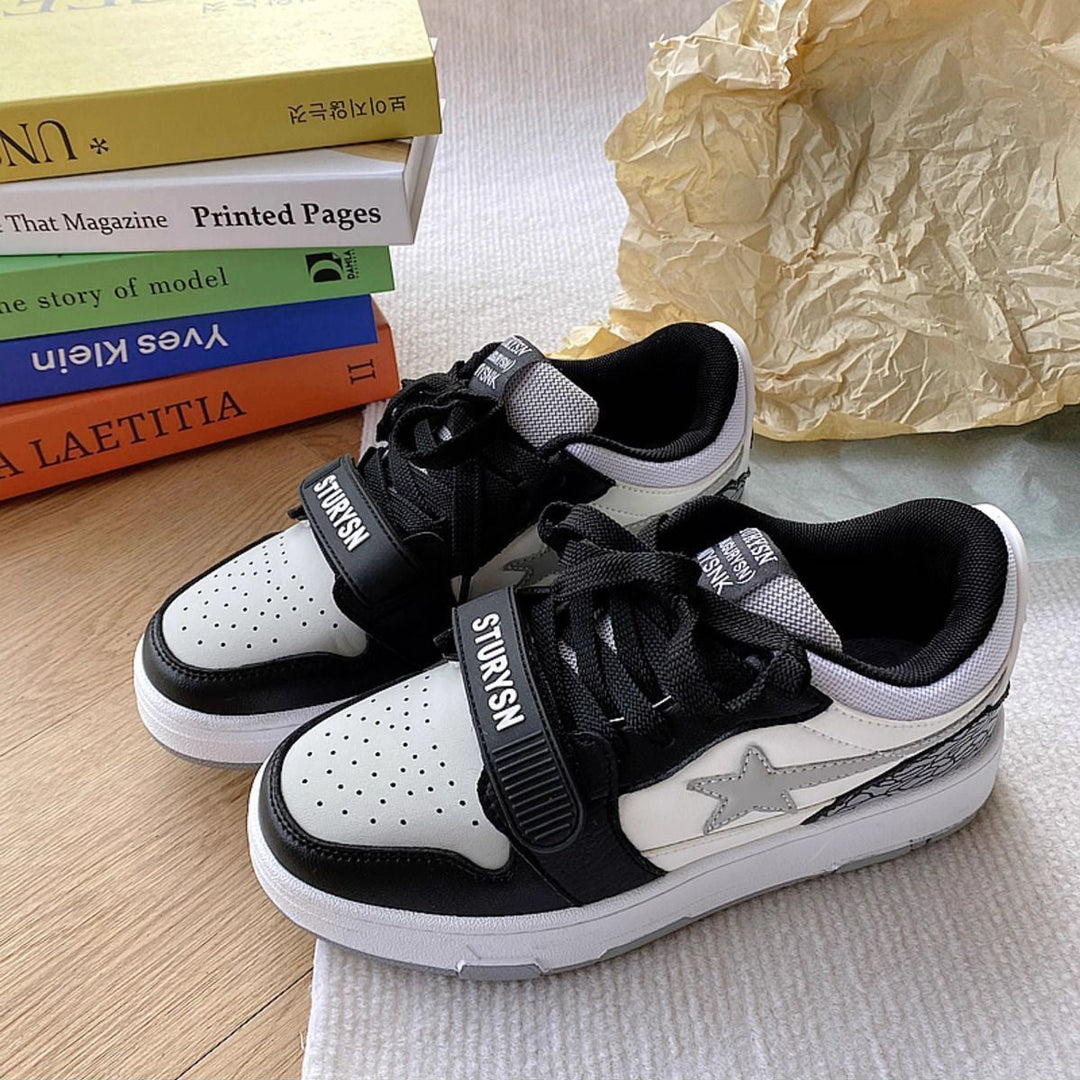 Damen Sneakers mit doppeltem Klettverschluss und atmungsaktiver Obermaterialstruktur Echo Archiv