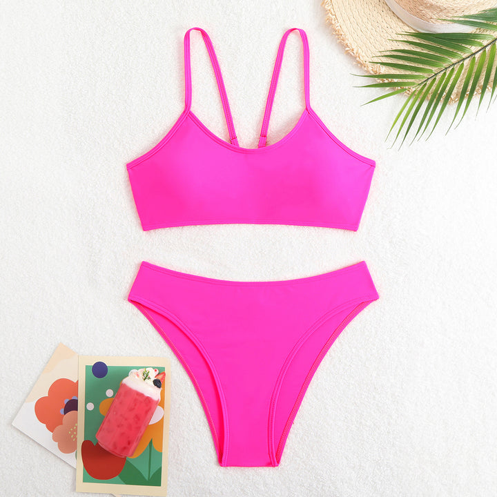 Damen Sportliches Bikini-Set mit verstellbaren Trägern Echo Archiv
