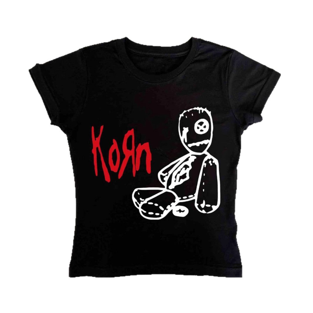 Damen T-Shirt mit kreativem Grafikdesign und lässigem Schnitt Echo Archiv