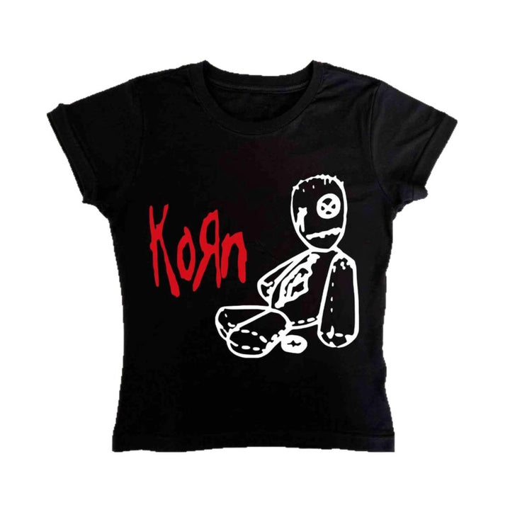Damen T-Shirt mit kreativem Grafikdesign und lässigem Schnitt Echo Archiv