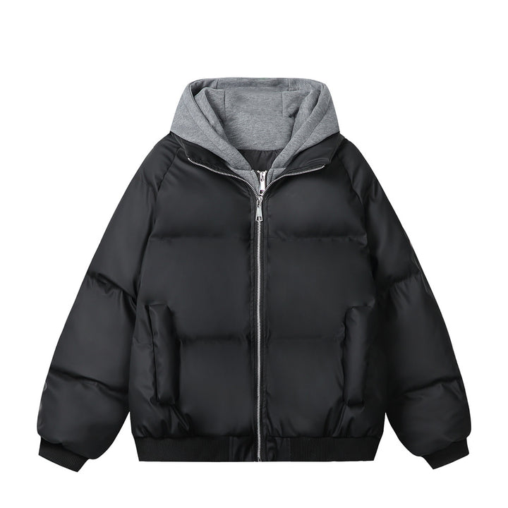 Damen Modische Steppjacke mit abnehmbarer Kapuze Echoarchiv