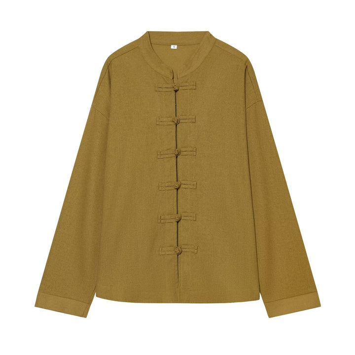 Damen Zweiteiliges Ensemble mit locker geschnittener Knotenjacke und weiter Hochgeschnittener Hose Echo Archiv