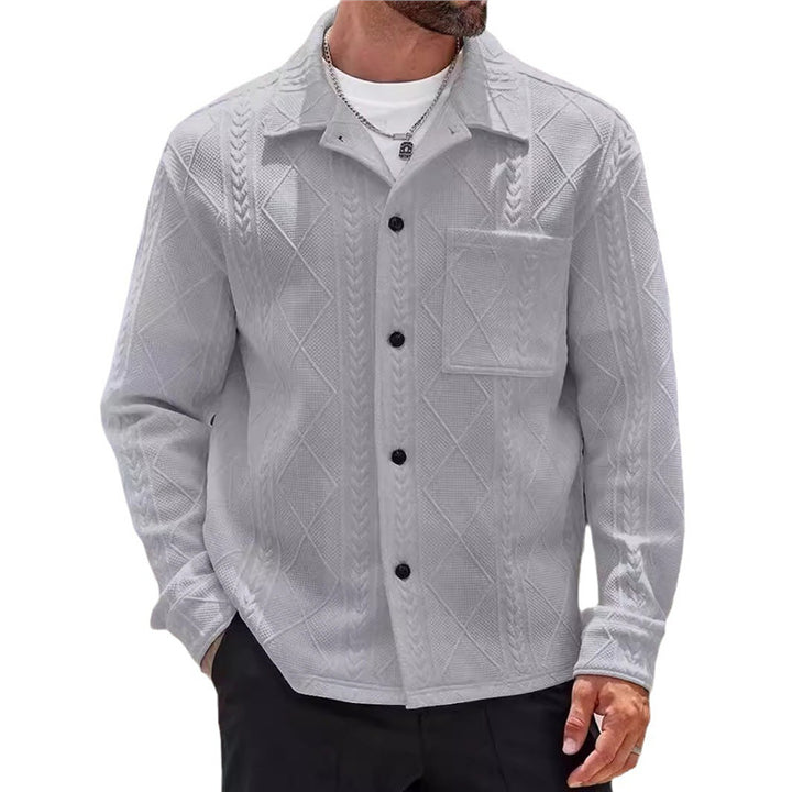 Herren strukturierte Freizeitjacke Echoarchiv