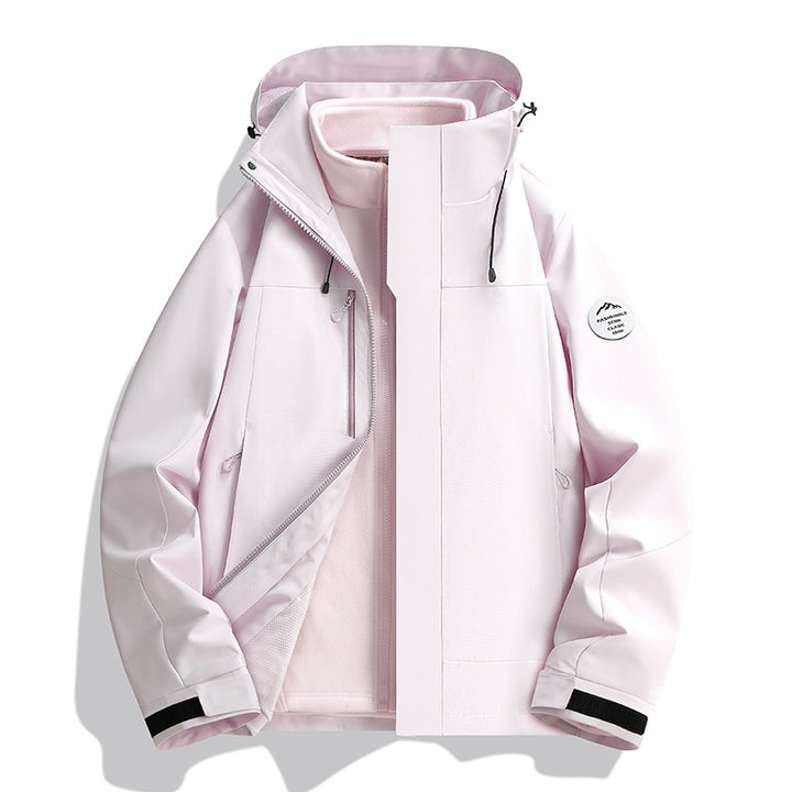 Unisex Wasserabweisende Softshelljacke mit Fleece-Innenfutter und Verstellbarer Kapuze Echo Archiv