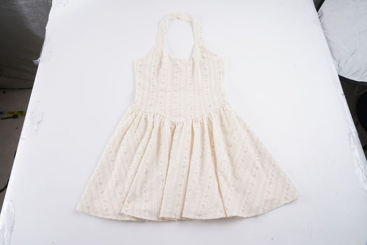 Damen Halter-Kleid mit fließendem Rock und floralem Muster Echo Archiv