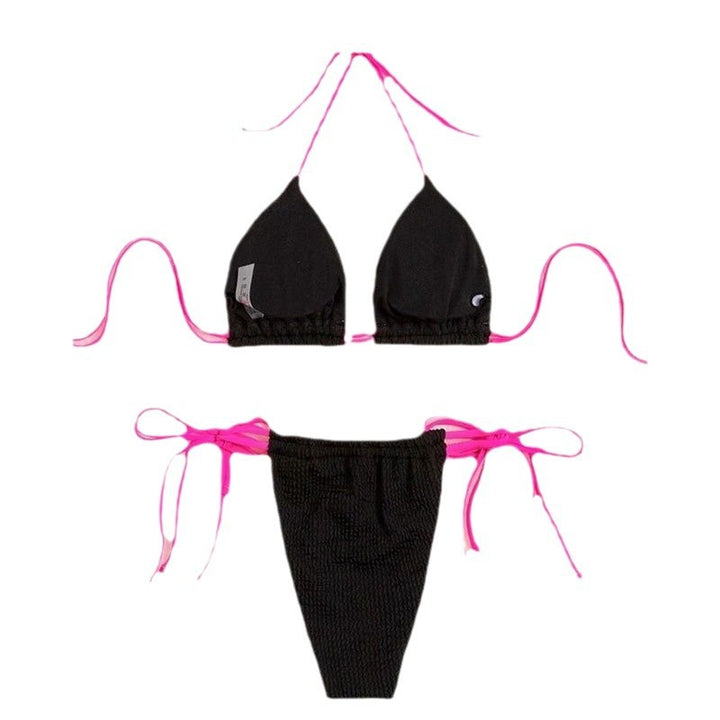 Damen Triangel-Bikini Set mit hohem Beinausschnitt und verstellbaren Bändern Echo Archiv