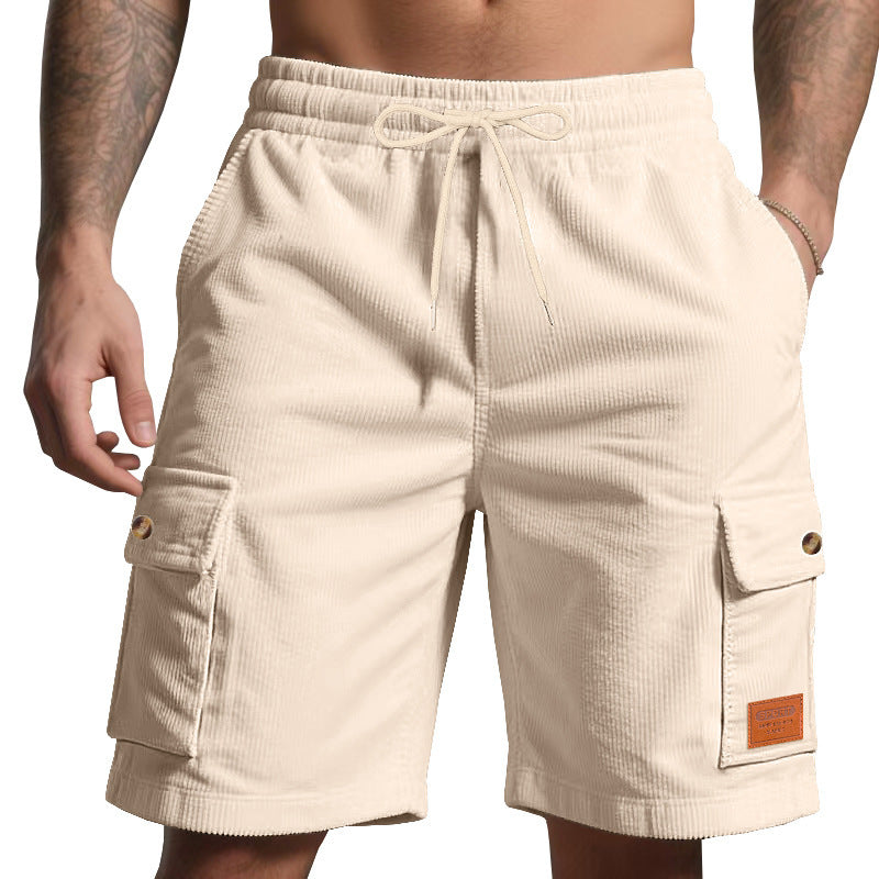 Herren Cargo-Shorts mit praktischem Faltendesign und elastischem Bund Echoarchiv