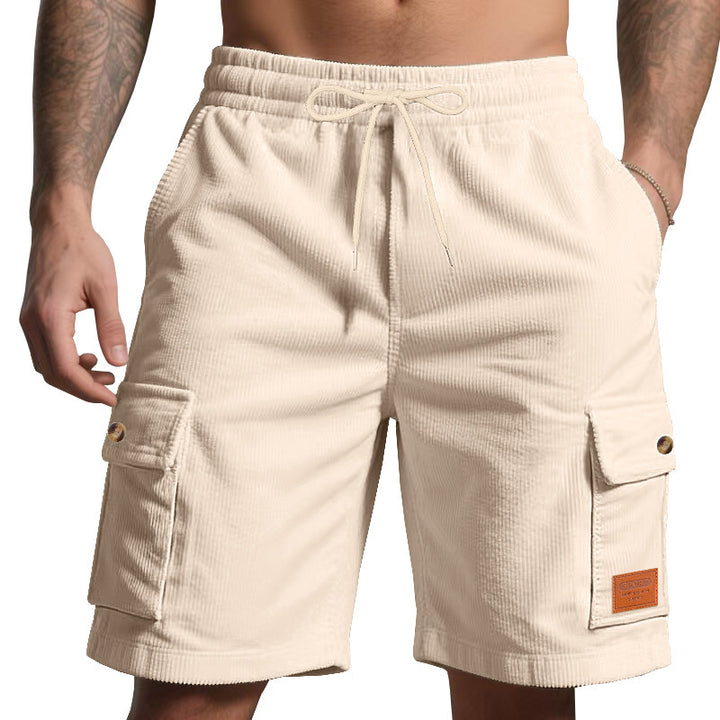 Herren Cargo-Shorts mit praktischem Faltendesign und elastischem Bund Echoarchiv