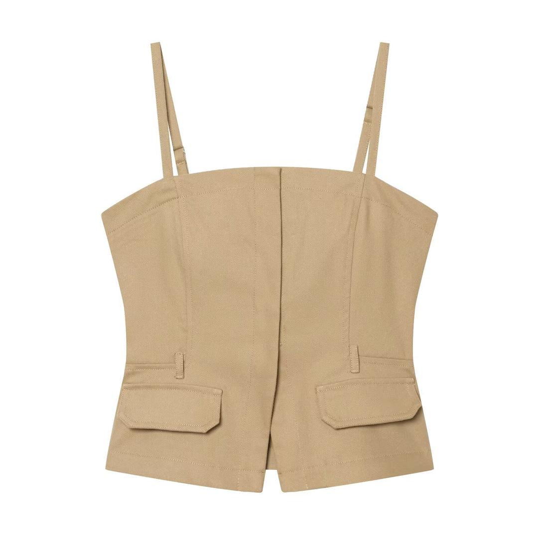 Damen Weite Culotte-Hose mit Bundfalten, Gürtelschlaufen und seitlichen Eingrifftaschen Echo Archiv
