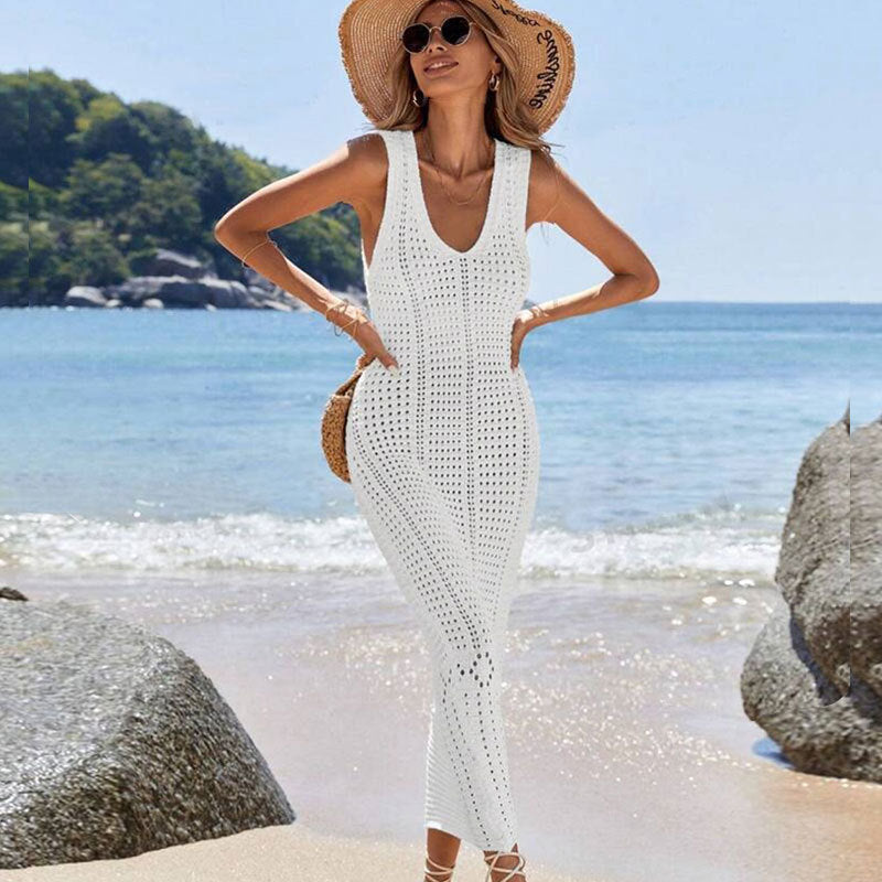 Damen gehäkeltes Sommer-Maxikleid Echo Archiv