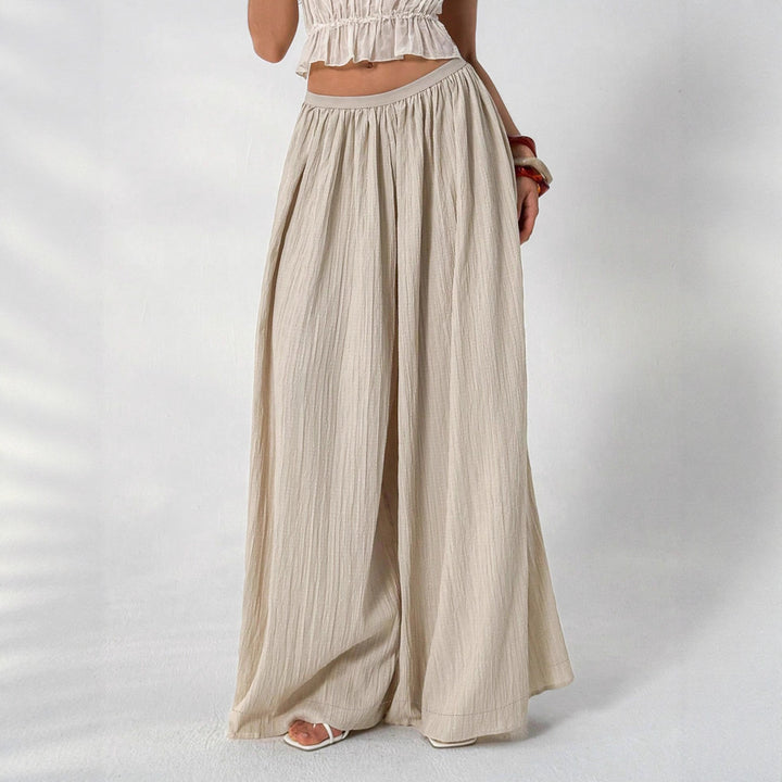 Damen Weite plissierte Sommerhose Echo Archiv