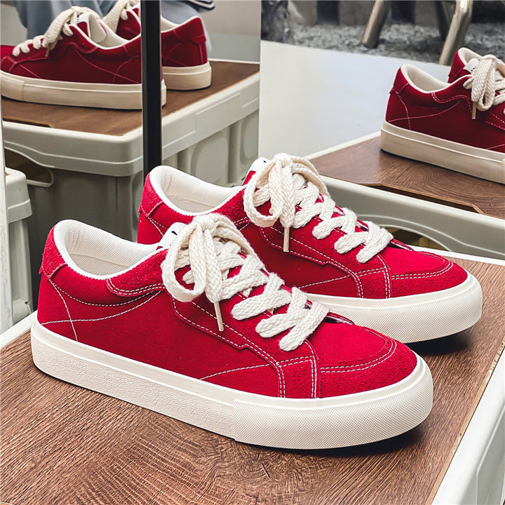Unisex Low-Top Canvas-Sneaker mit verstärkten Nähten, gepolstertem Komfortkragen und vulkanisierter Gummisohle – Norré