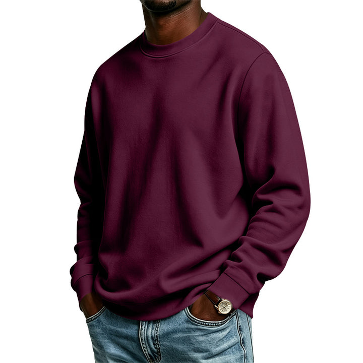 Herren Oversize-Sweatshirt mit Rundhalsausschnitt, weicher French-Terry und Rippbündchen Echoarchiv