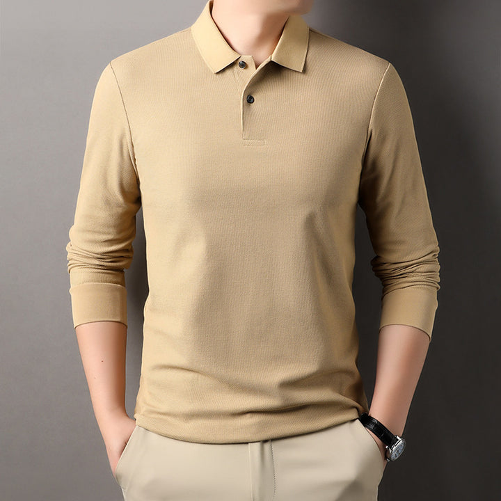 Herren Poloshirt mit langem Arm aus atmungsaktivem Funktionsmaterial Echoarchiv