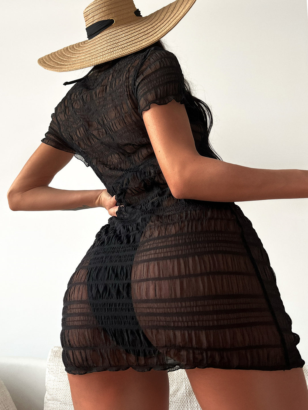 Damen Transparente Strandkleid Echo Archiv