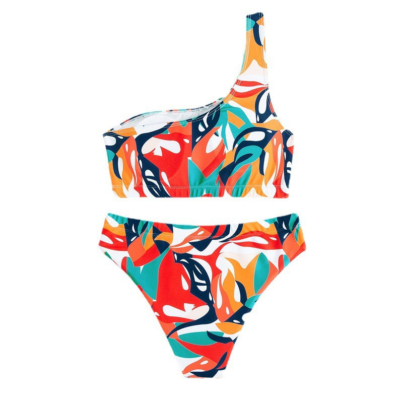 Damen asymmetrisches Bikini-Oberteil Echo Archiv