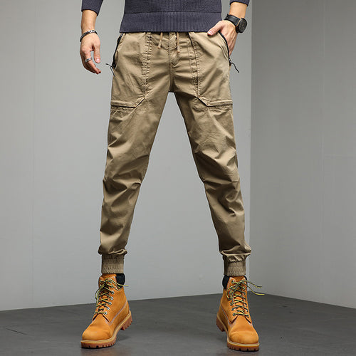 Herren Tapered Cargo-Joggerhose mit Kordelzug, elastischen Bündchen und Multifunktions‑Taschen Echo Archiv
