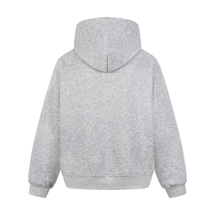 Damen Oversize Kapuzenpullover mit Kängurutasche und Leo‑Stern‑Print Echoarchiv