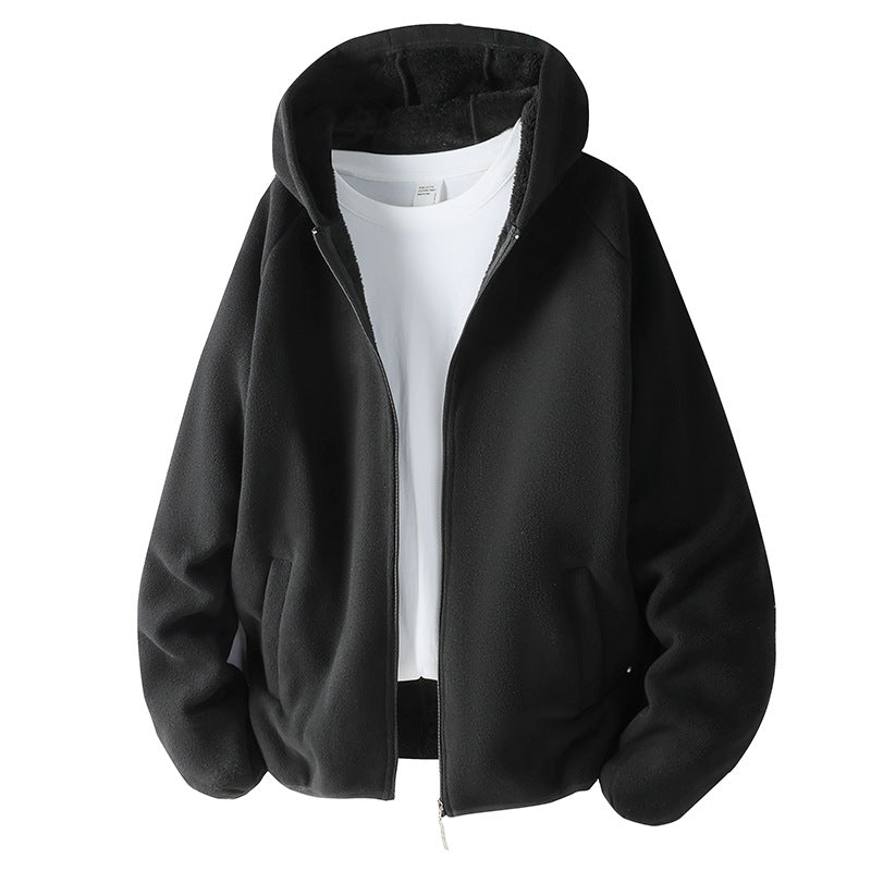 Unisex Fleecejacke mit Teddyfutter und Kapuze Echoarchiv