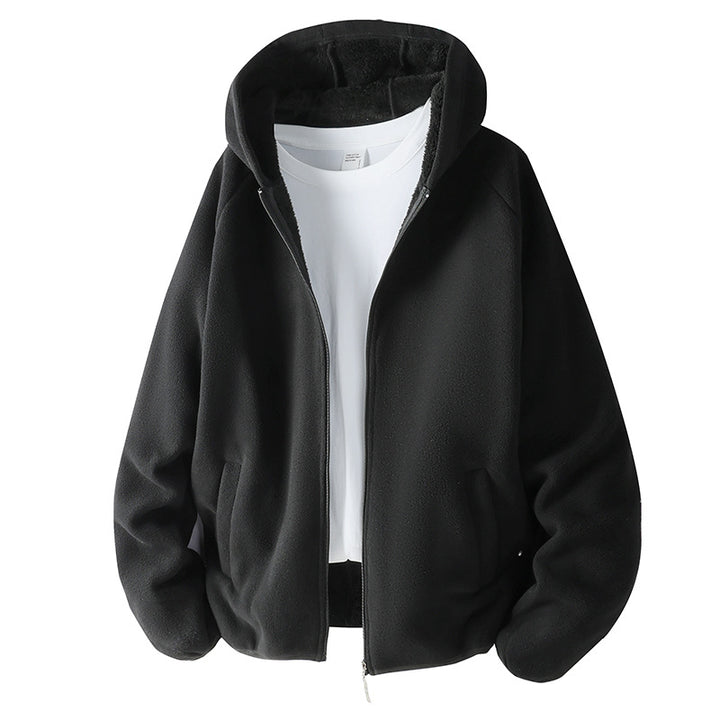 Unisex Fleecejacke mit Teddyfutter und Kapuze Echoarchiv