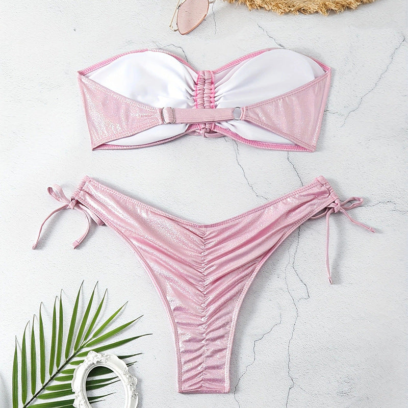 Damen Shimmerndes Banede Bikini-Set Echo Archiv