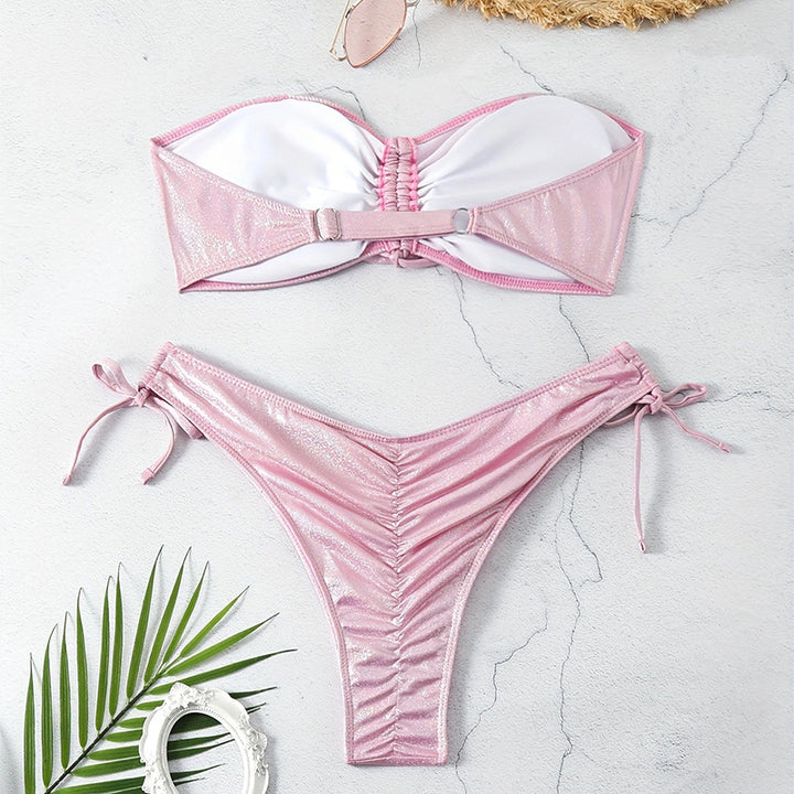 Damen Shimmerndes Banede Bikini-Set Echo Archiv