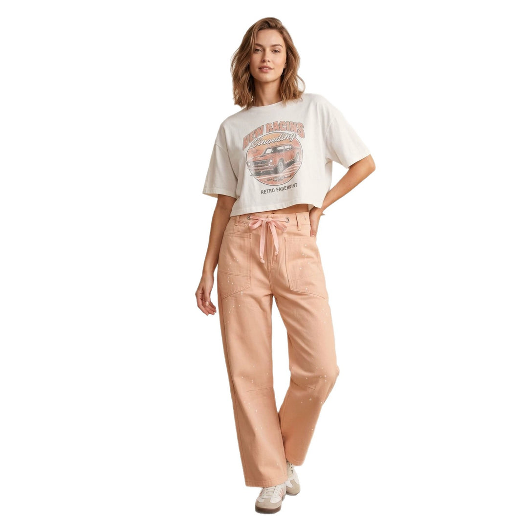 Damen nan oversized Strickpullover mit Rundhalsausschnitt und entspannter Silhouette Echo Archiv