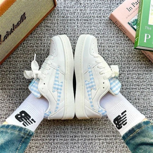 Damen Sneakers im modernen Karo-Design mit atmungsaktiven Materialien Echo Archiv