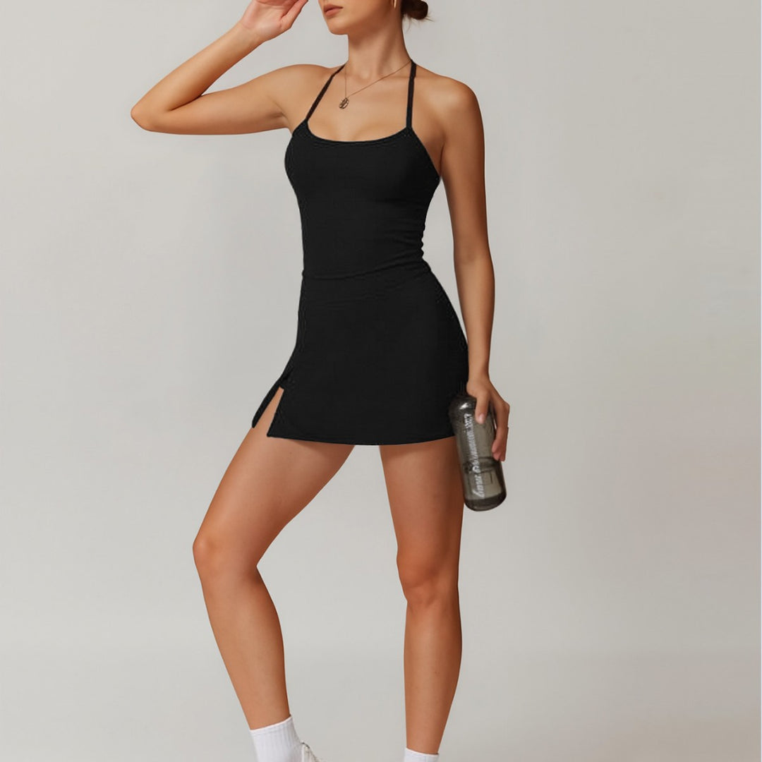 Damen Sportliches Tanktop mit kombiniertem Minirock Echo Archiv
