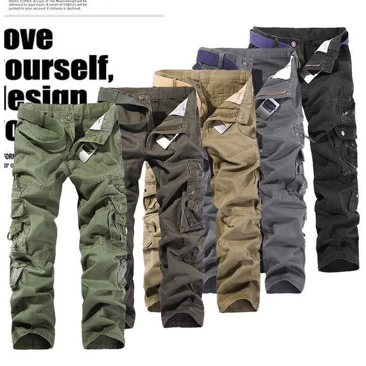 Herren Robuste Cargo-Arbeitshose mit Mehrfach‑Taschen, Kniefalten und Relaxed‑Fit Echo Archiv