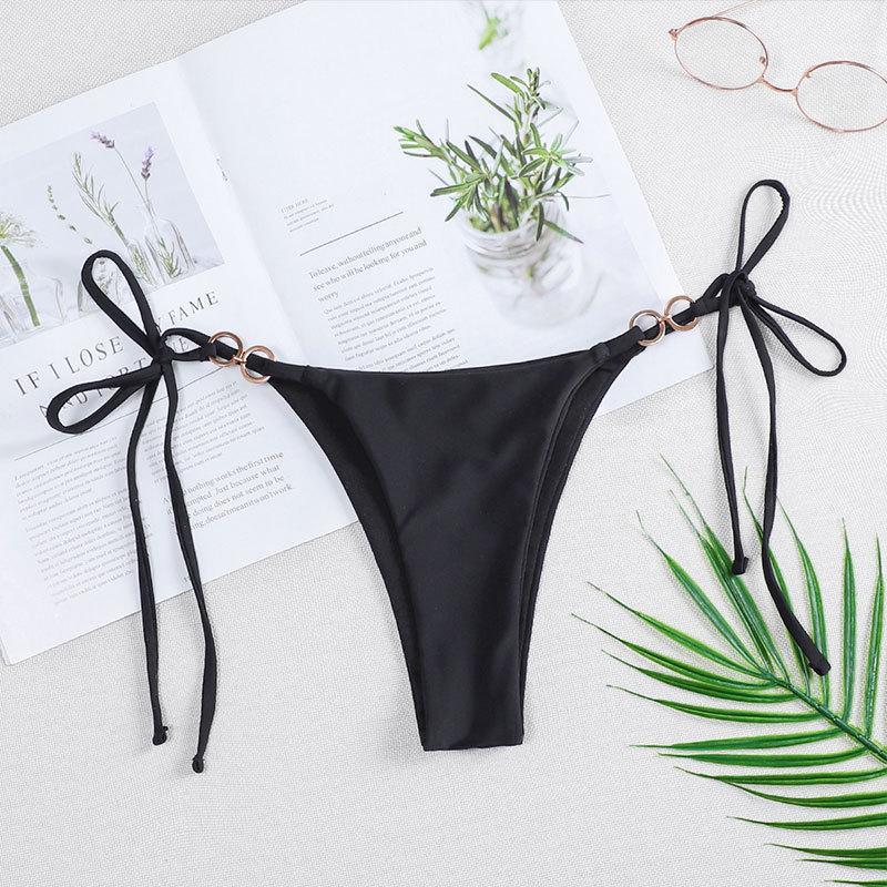 Damen Bikini-Höschen mit verstellbaren Bändern und elegantem Ring-Detail Echo Archiv