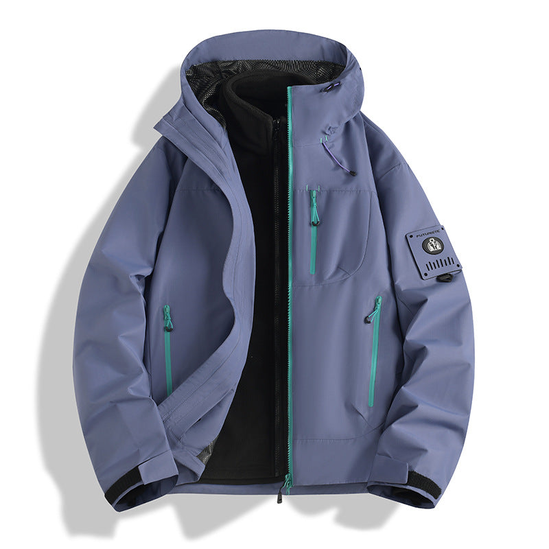 Herren Funktions-Softshelljacke mit abnehmbarem Fleece-Innenfutter Echoarchiv