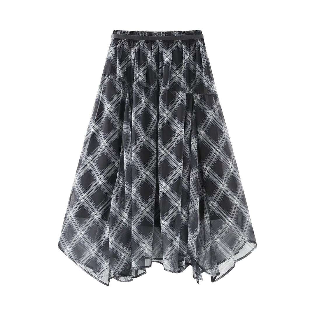 Damen Midikleid mit schwingendem Rock und Gürteldetails Echo Archiv