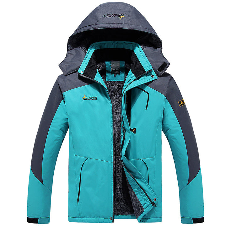 Herren Modulare Thermo-Outdoorjacke mit Teddyfleece und abnehmbarer Kapuze Echoarchiv